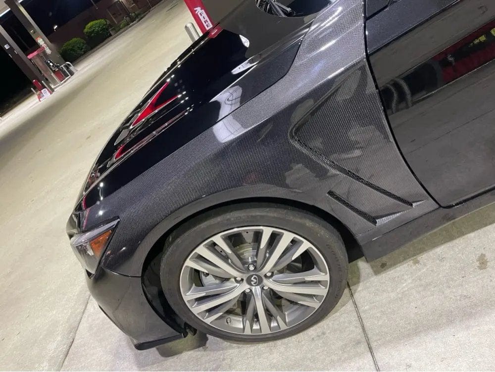 Infiniti Q50 V37 Front Vented Fenders 2013-2024 Pair Kazento Carbon Parts 车身侧板