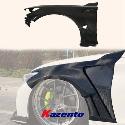 Infiniti Q50 V37 Front Vented Fenders 2013-2024 Pair Kazento Carbon Parts 车身侧板