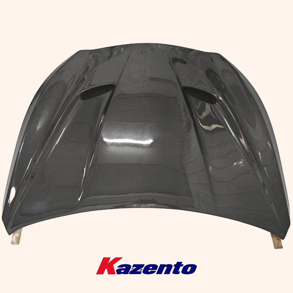 Infiniti Q50 V37 HT Style Vented Hood Bonnet 2013-2024 Kazento Carbon Parts Bonnets/Hoods