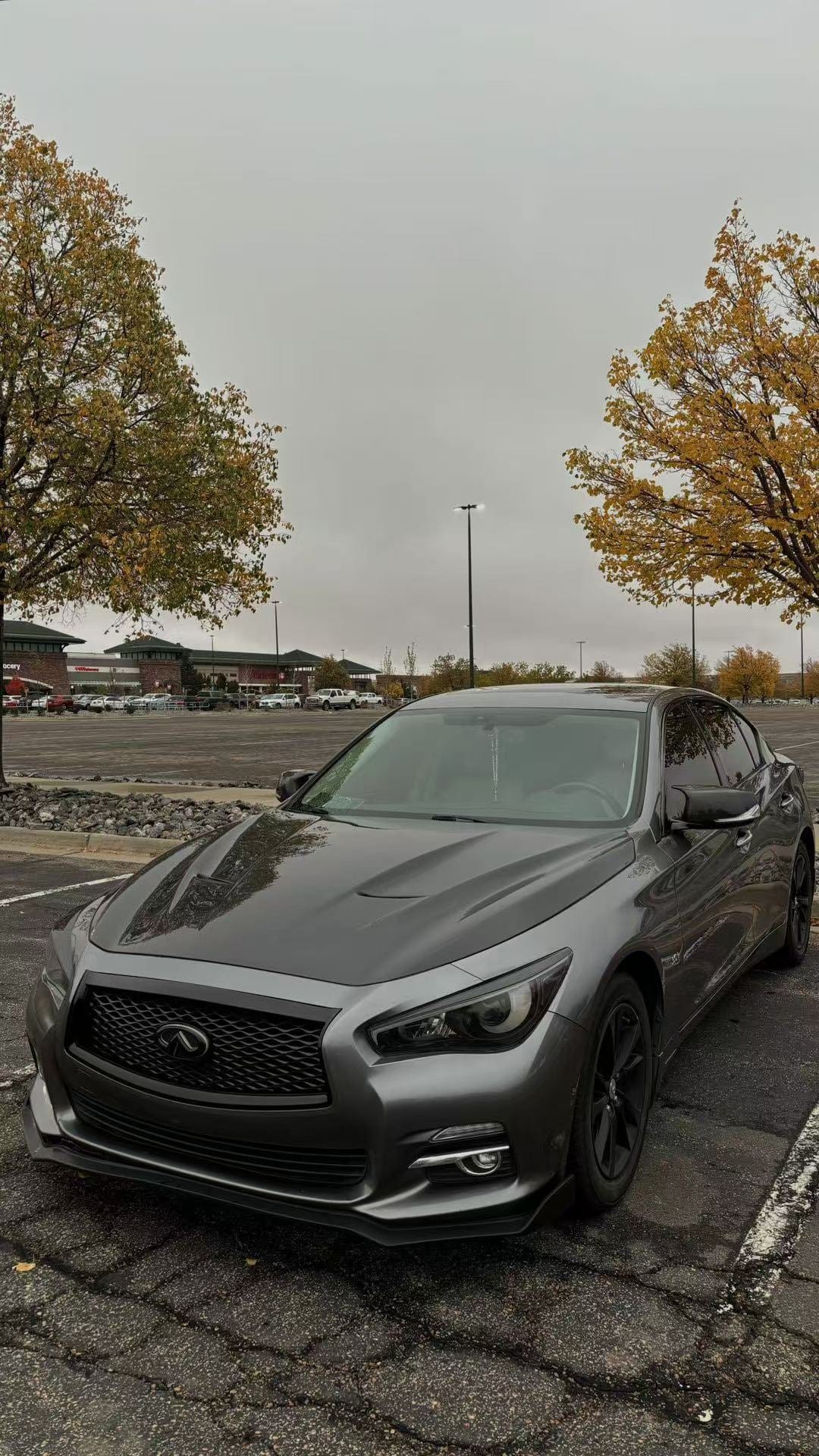 Infiniti Q50 V37 HT Style Vented Hood Bonnet 2013-2024 Kazento Carbon Parts Bonnets/Hoods