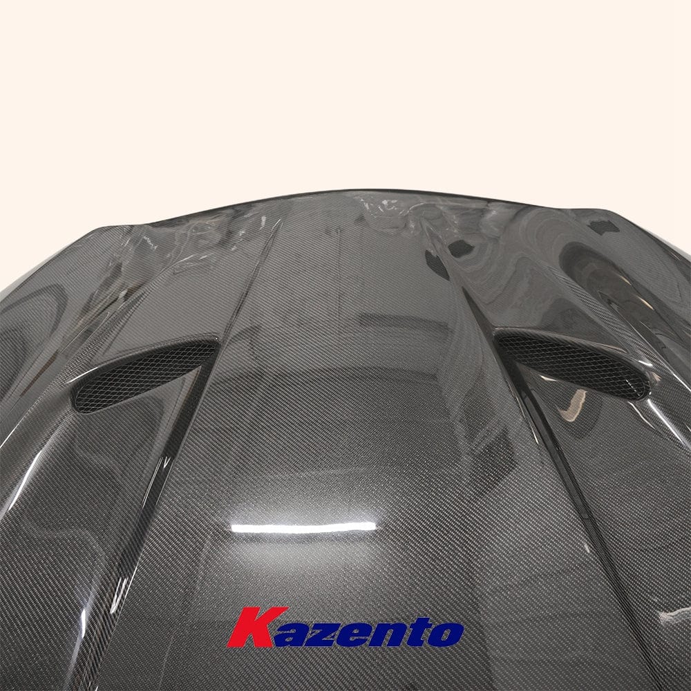 Infiniti Q50 V37 HT Style Vented Hood Bonnet 2013-2024 Kazento Carbon Parts Bonnets/Hoods