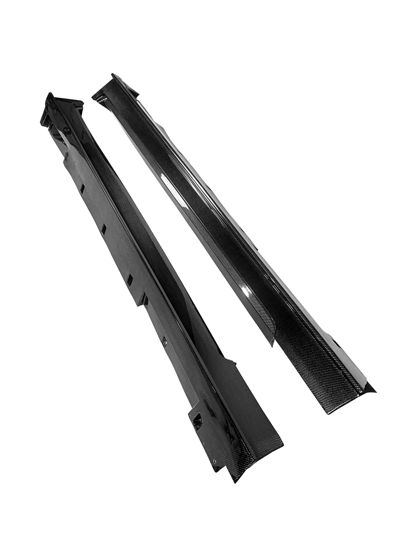 Infiniti Q50 V37 Side Skirts with Wider Line Replacement 2013-2024 Kazento Carbon Parts 车身侧板