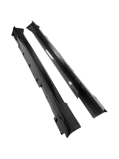 Infiniti Q50 V37 Side Skirts with Wider Line Replacement 2013-2024 Kazento Carbon Parts 车身侧板