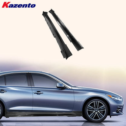 Infiniti Q50 V37 Side Skirts with Wider Line Replacement 2013-2024 Kazento Carbon Parts 车身侧板