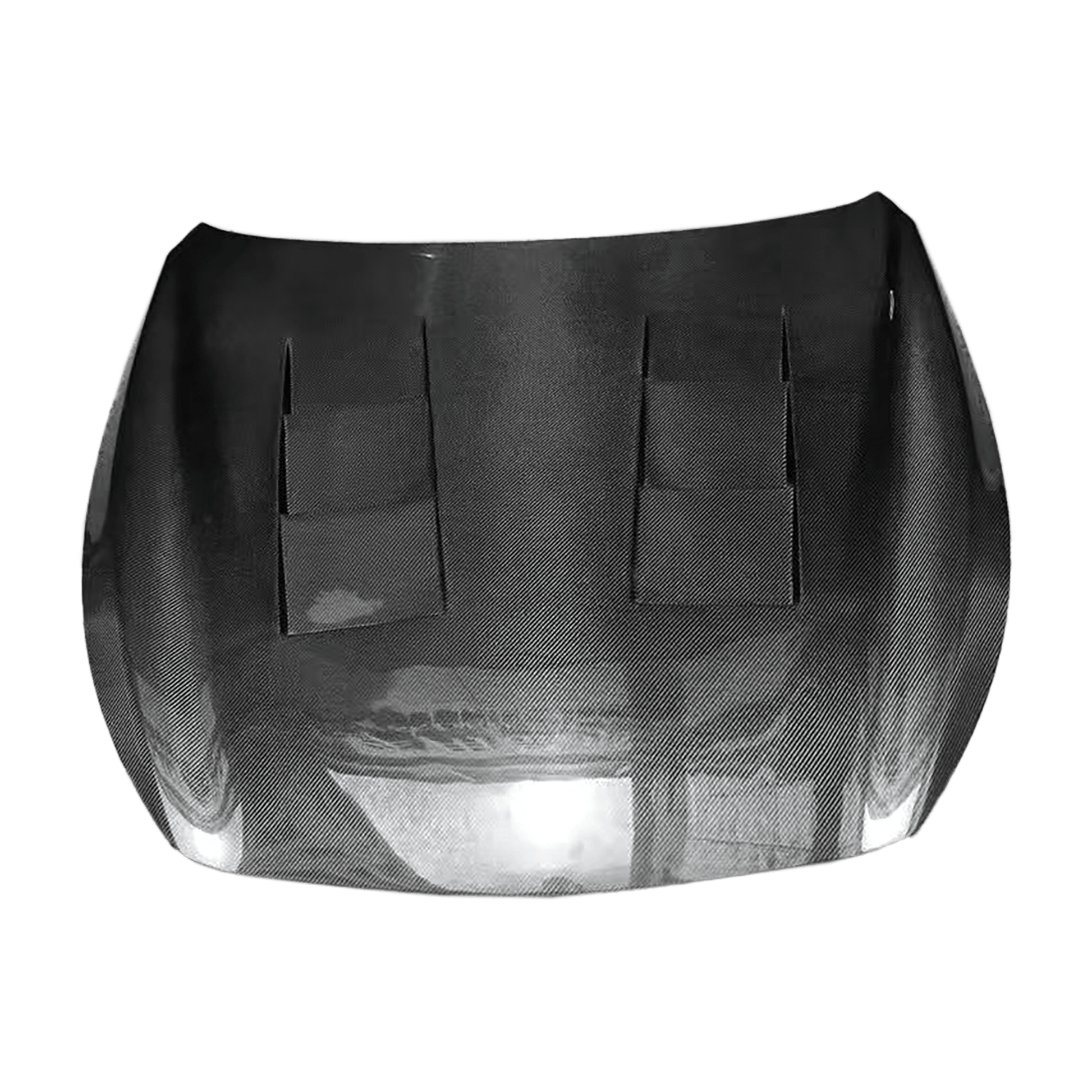 Infiniti Q50 V37 Terminator Style Front Vented Bonnet Hood 2013-2024 Kazento Carbon Parts Carbon Fiber Q50-HOOD-LN-CF