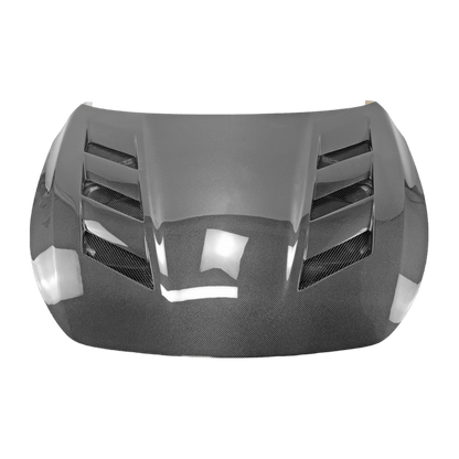 Infiniti Q60 CV37 AM Type Front Bumper Hood Bonnet 17 Onwards Kazento Carbon Parts Bonnets/Hoods