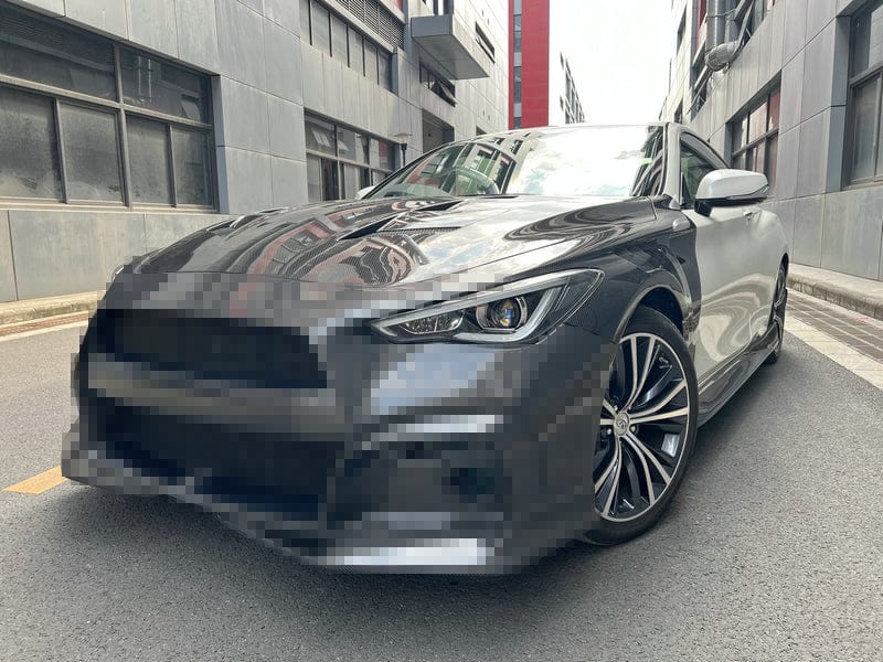 Infiniti Q60 CV37 AM Type Front Bumper Hood Bonnet 17 Onwards Kazento Carbon Parts Bonnets/Hoods