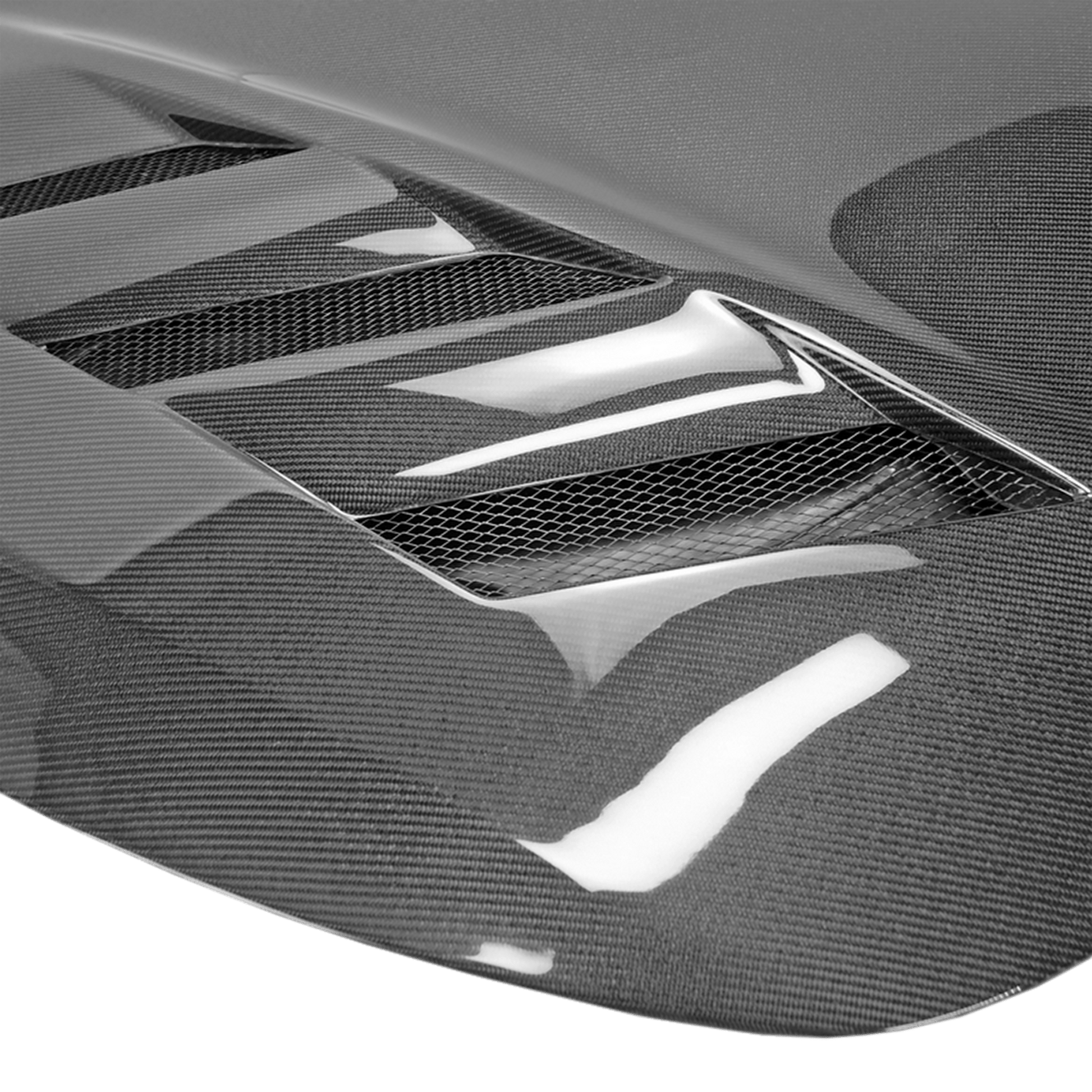 Infiniti Q60 CV37 AM Type Front Bumper Hood Bonnet 17 Onwards Kazento Carbon Parts Bonnets/Hoods