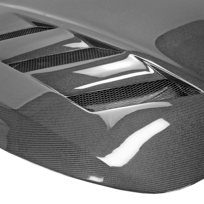 Infiniti Q60 CV37 AM Type Front Bumper Hood Bonnet 17 Onwards Kazento Carbon Parts Bonnets/Hoods