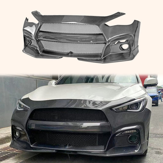 Infiniti Q60 CV37 Front Bumper 17 onwards Kazento Carbon Parts