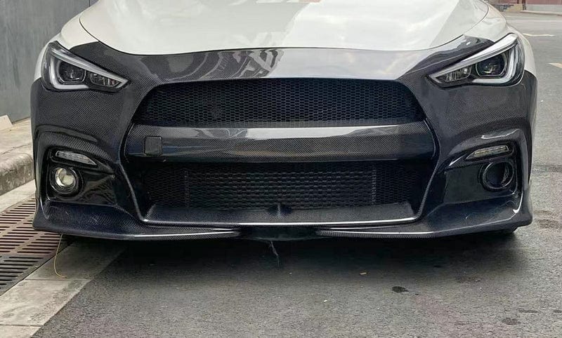 Infiniti Q60 CV37 Front Bumper 17 onwards Kazento Carbon Parts