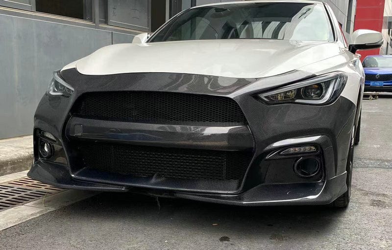 Infiniti Q60 CV37 Front Bumper 17 onwards Kazento Carbon Parts