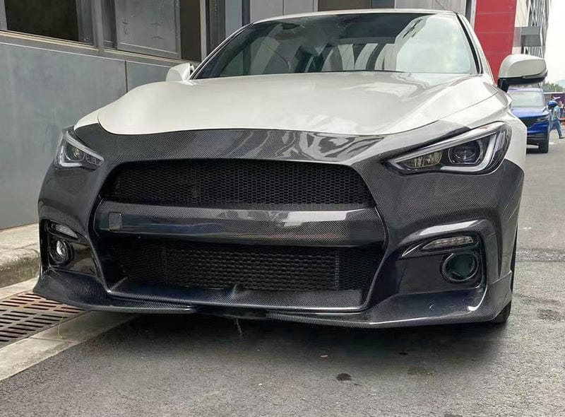 Infiniti Q60 CV37 Front Bumper 17 onwards Kazento Carbon Parts