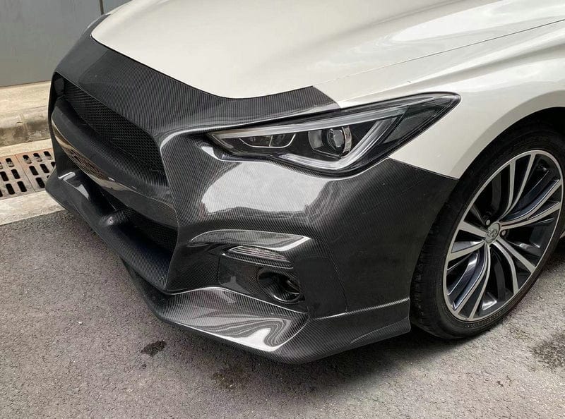 Infiniti Q60 CV37 Front Bumper 17 onwards Kazento Carbon Parts