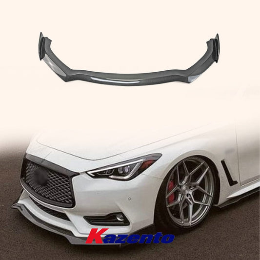 Infiniti Q60 CV37 Front Bumper Lip 17 onwards Kazento Carbon Parts 车身侧板 Carbon Fiber Q60-FL-V-CF