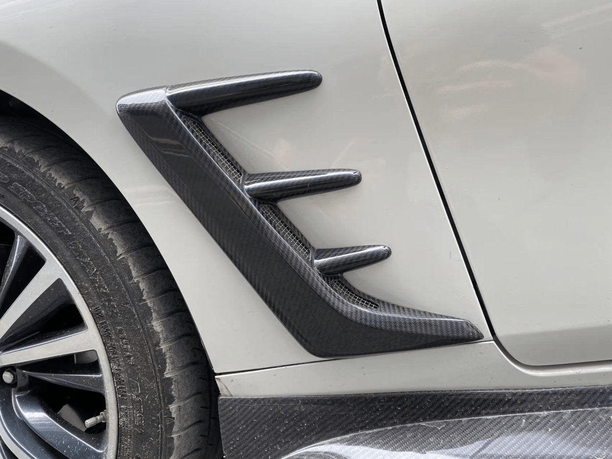 Infiniti Q60 CV37 Front Fender Vents 17 onwards Kazento Carbon Parts Carbon Fiber Q60-RFTRIM-EPA-CF