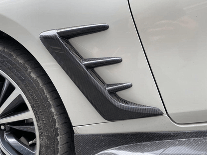 Infiniti Q60 CV37 Front Fender Vents 17 onwards Kazento Carbon Parts Carbon Fiber Q60-RFTRIM-EPA-CF