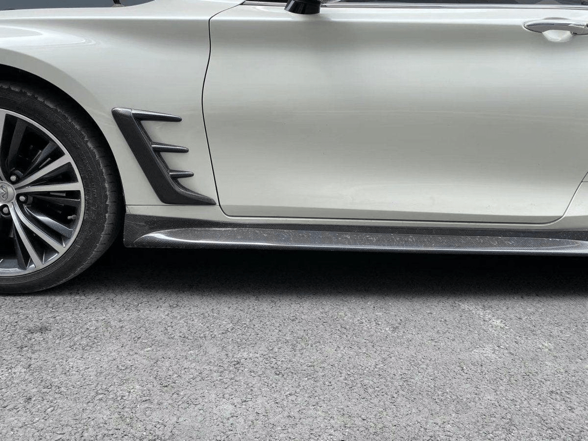 Infiniti Q60 CV37 Front Fender Vents 17 onwards Kazento Carbon Parts Carbon Fiber Q60-RFTRIM-EPA-CF