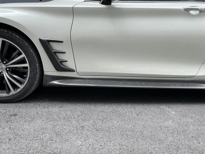 Infiniti Q60 CV37 Front Fender Vents 17 onwards Kazento Carbon Parts Carbon Fiber Q60-RFTRIM-EPA-CF