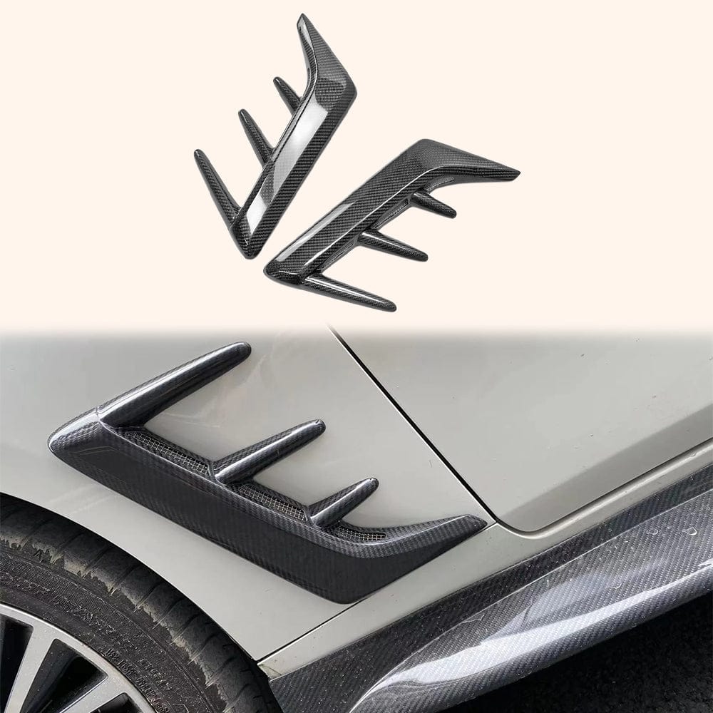 Infiniti Q60 CV37 Front Fender Vents 17 onwards Kazento Carbon Parts Carbon Fiber Q60-RFTRIM-EPA-CF