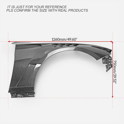 Infiniti Q60 CV37 Front Vented Fenders 17 onwards Kazento Carbon Parts 车身侧板