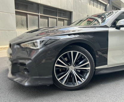 Infiniti Q60 CV37 Front Vented Fenders 17 onwards Kazento Carbon Parts 车身侧板