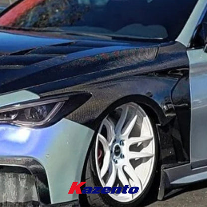Infiniti Q60 CV37 Front Vented Fenders 2017-2022 Kazento Carbon Parts 车身侧板