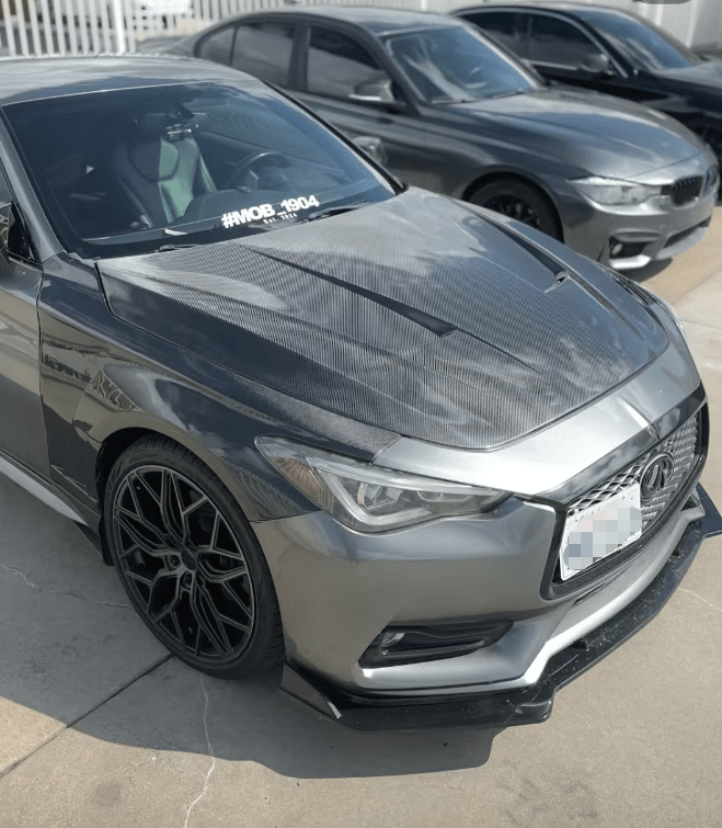 Infiniti Q60 CV37 Front Vented Fenders 2017-2022 Kazento Carbon Parts 车身侧板