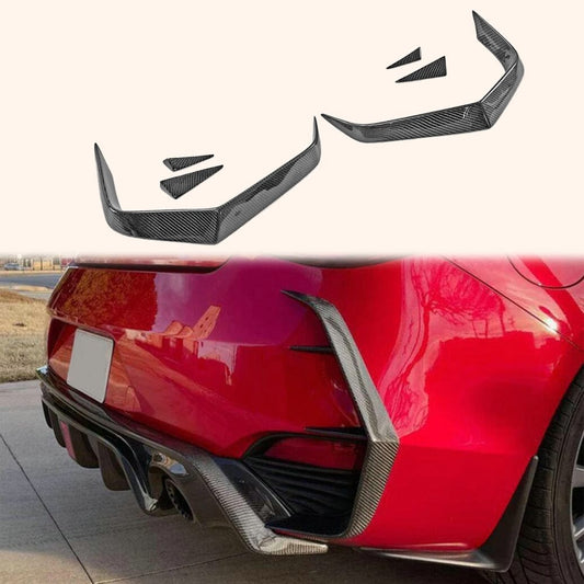 Infiniti Q60 CV37 Rear Bumper Canard  17 onwards Kazento Carbon Parts Carbon Fiber Q60-CANA-V-CF