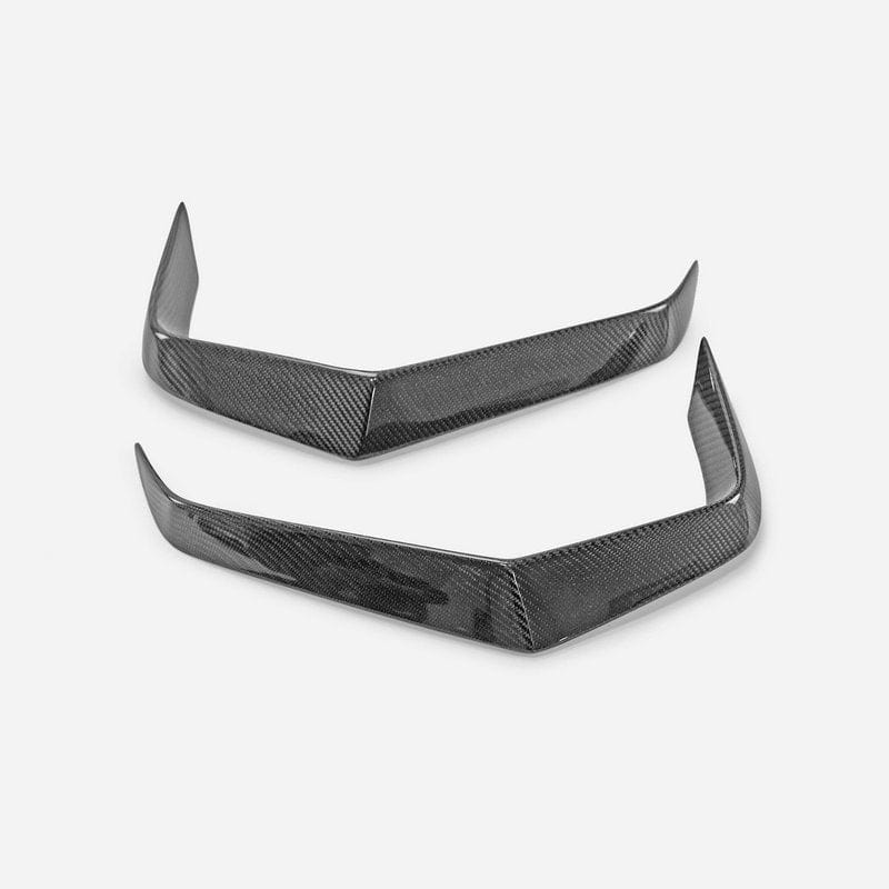 Infiniti Q60 CV37 Rear Bumper Canard  17 onwards Kazento Carbon Parts Carbon Fiber Q60-CANA-V-CF