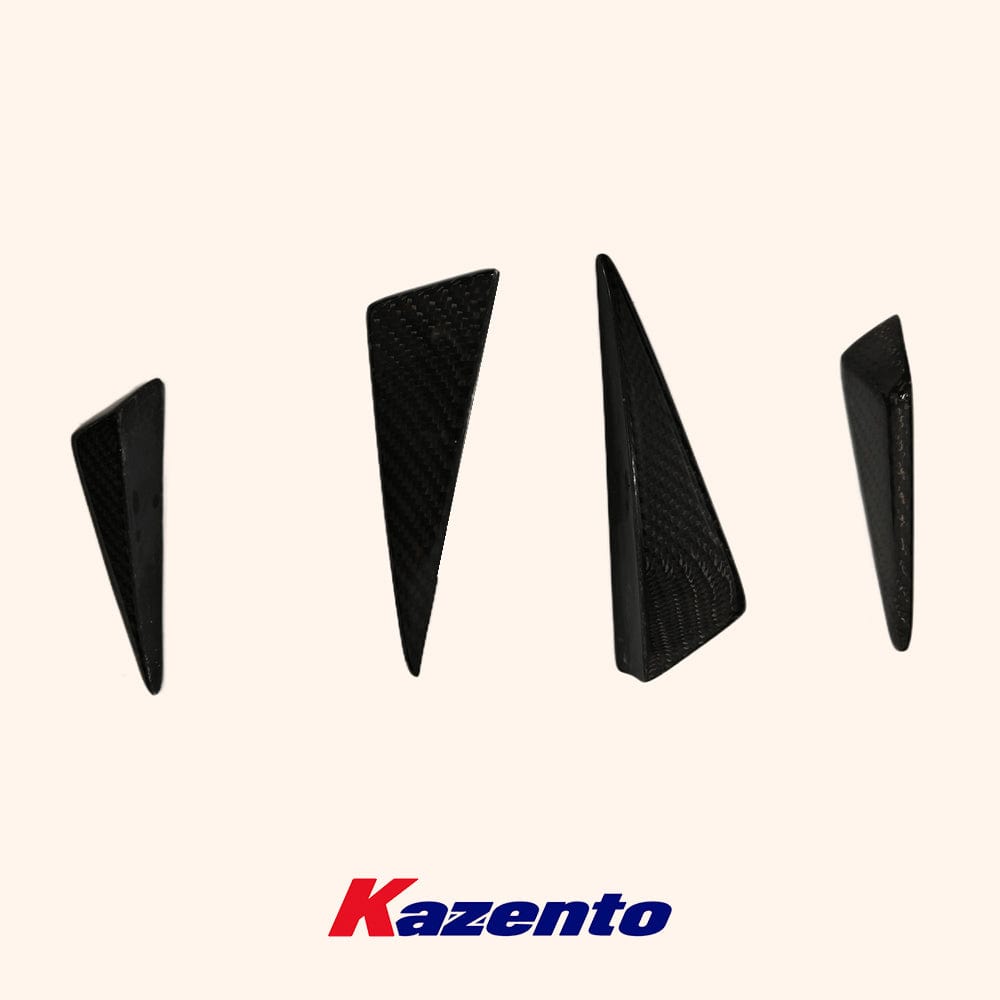 Infiniti Q60 CV37 Rear Bumper Canards Trim 2017-2022 Kazento Carbon Parts 车身侧板