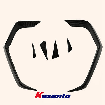 Infiniti Q60 CV37 Rear Bumper Canards Trim 2017-2022 Kazento Carbon Parts 车身侧板