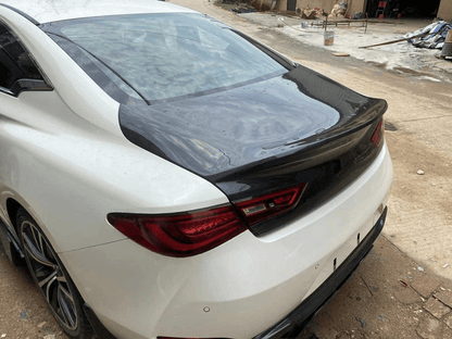 Infiniti Q60 CV37 Rear Dcuktail Trunks 17 Onwards Kazento Carbon Parts 车身侧板