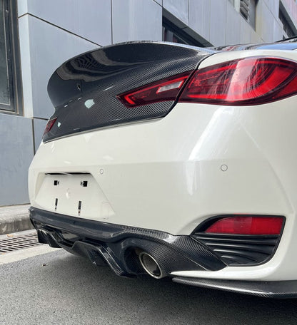 Infiniti Q60 CV37 Rear Diffuser 17 onwards Kazento Carbon Parts