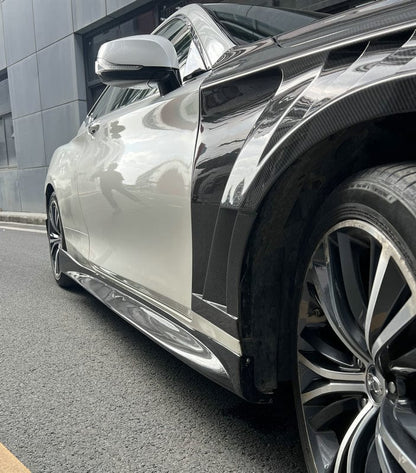 Infiniti Q60 CV37 Side Skirt 17 onwards Kazento Carbon Parts
