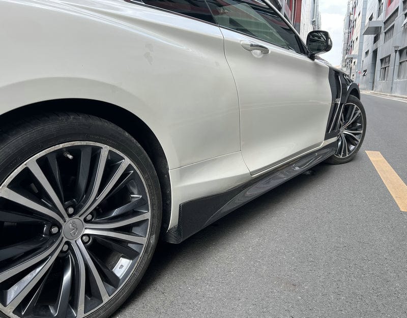 Infiniti Q60 CV37 Side Skirt 17 onwards Kazento Carbon Parts