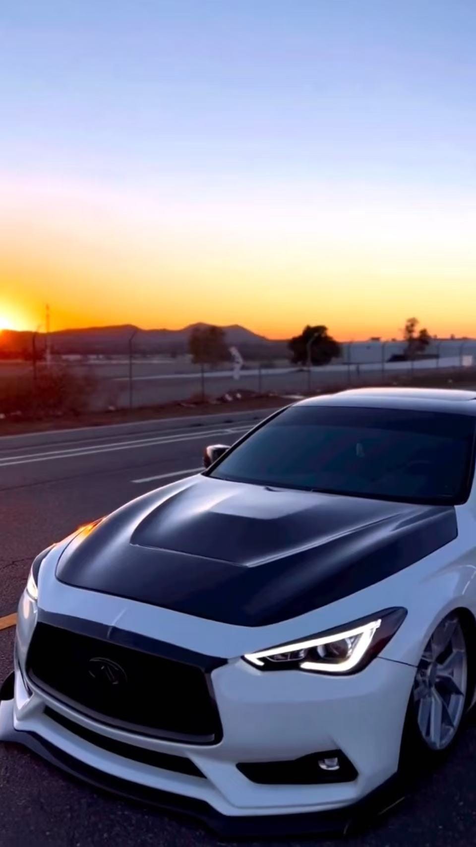 Infiniti Q60 V37 GTS Style Vented Hood Bonnet 2017-2022