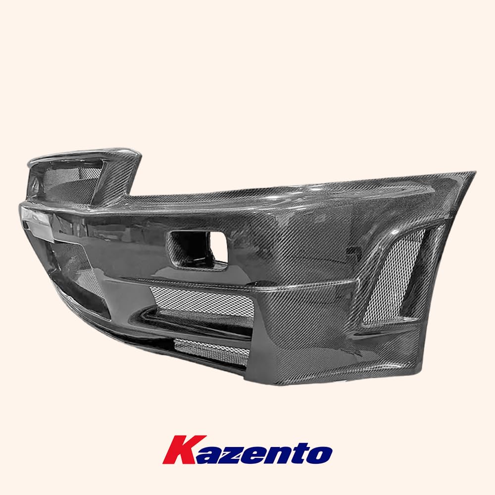 Kazento Carbon Fiber Front Bumper for Nissan Skyline R34 Kazento Carbon Parts 车身侧板 R34-FB-ZT-GTT-CF