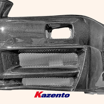 Kazento Carbon Fiber Front Bumper for Nissan Skyline R34 Kazento Carbon Parts 车身侧板 R34-FB-ZT-GTT-CF