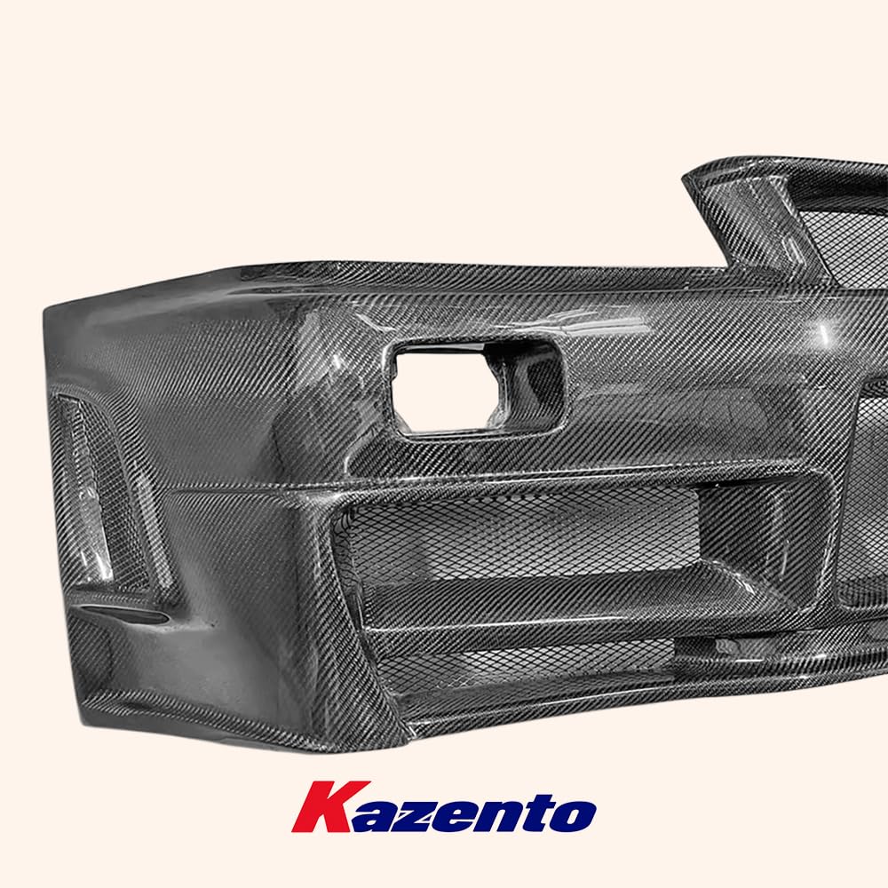 Kazento Carbon Fiber Front Bumper for Nissan Skyline R34 Kazento Carbon Parts 车身侧板 R34-FB-ZT-GTT-CF