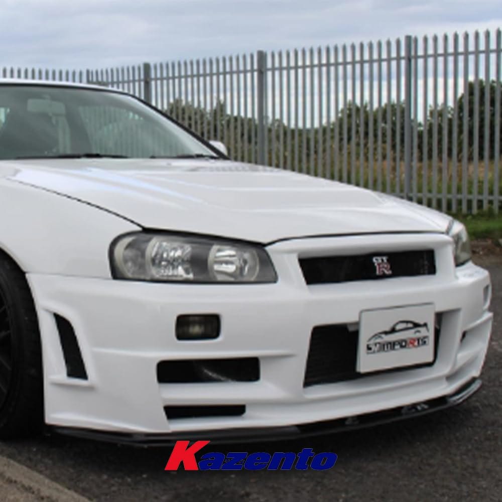 Kazento Carbon Fiber Front Bumper for Nissan Skyline R34 Kazento Carbon Parts 车身侧板 R34-FB-ZT-GTT-CF