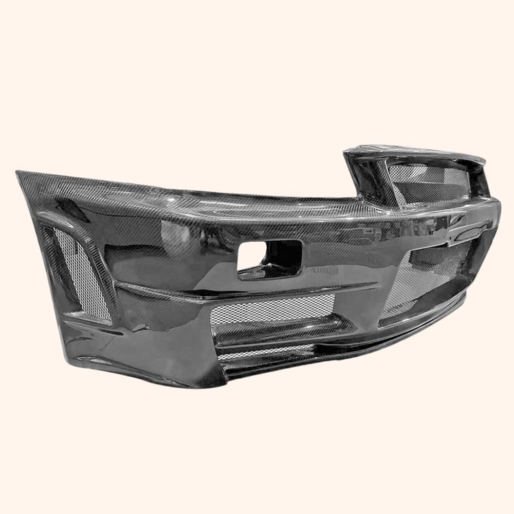Kazento Carbon Fiber Front Bumper for Nissan Skyline R34 Kazento Carbon Parts 车身侧板 R34-FB-ZT-GTT-CF