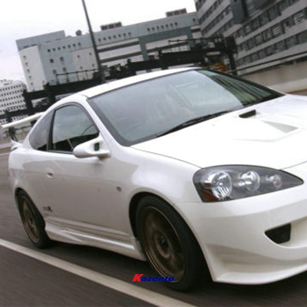 Kazento For 02-06 Integra Dc5 Acura Rsx For Honda Aero Mirror (Left Hand Drive Vehicle) Rearview Mirror Guard Covers Fiber Glass Kazento Carbon Parts 车身侧板 DC5-MC-TI-GND-L-FRP
