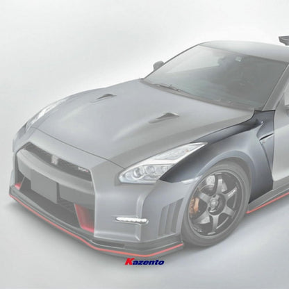 Kazento For 08-16 R35 Gtr Cba Dba Ni-Style For Nissan Front Fender Fiber Glass Kazento Carbon Parts 车身侧板 R35-FF-NIS-FRP