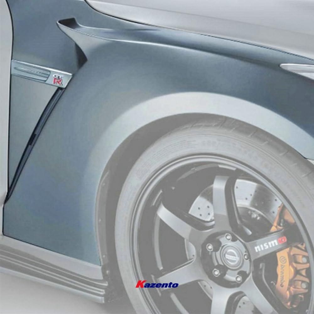 Kazento For 08-16 R35 Gtr Cba Dba Ni-Style For Nissan Front Fender Fiber Glass Kazento Carbon Parts 车身侧板 R35-FF-NIS-FRP