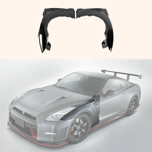 Kazento For 08-16 R35 Gtr Cba Dba Ni-Style For Nissan Front Fender Fiber Glass Kazento Carbon Parts 车身侧板 R35-FF-NIS-FRP