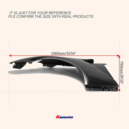 Kazento For 08-16 R35 Gtr Cba Dba Ni-Style For Nissan Front Fender Fiber Glass