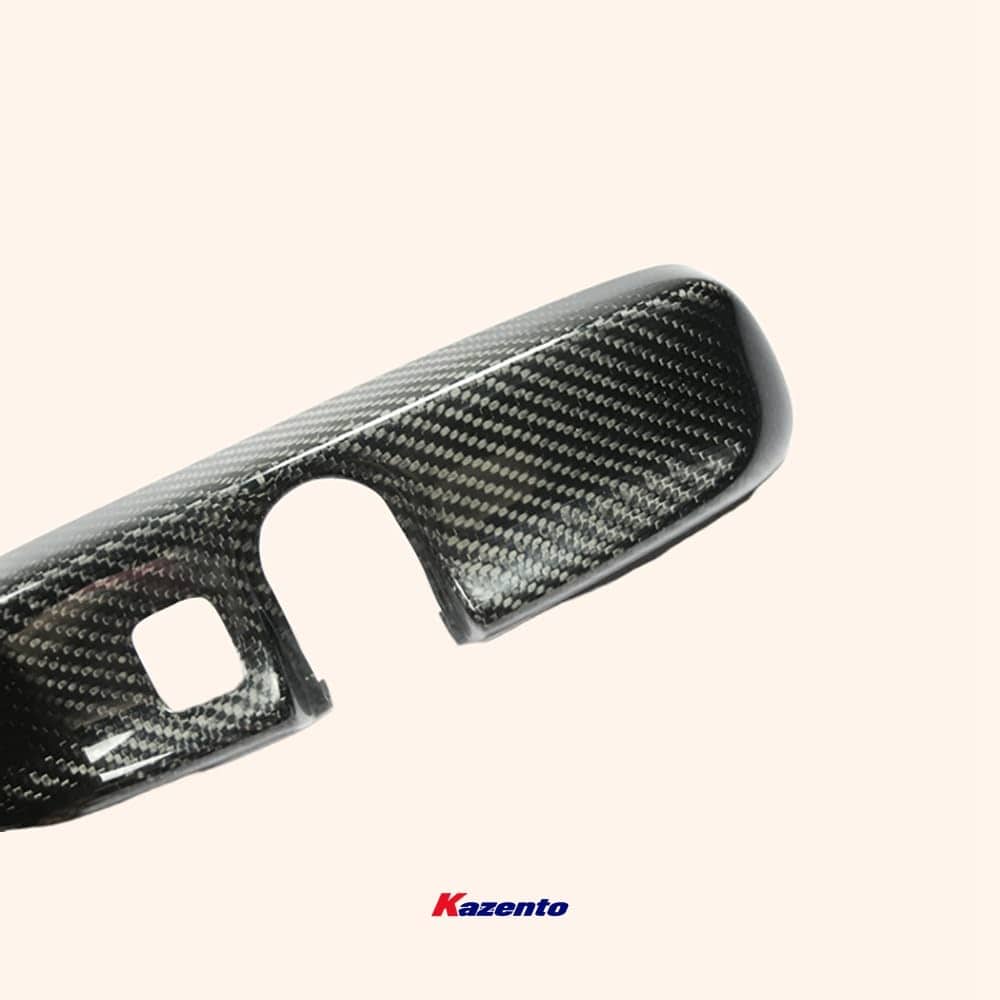 Kazento For 08-16 R35 Gtr For Nissan Room Mirror Cover (Rhd Only) Carbon Fiber Kazento Carbon Parts 车身侧板 R35-MC-ROOM-RHD-CF