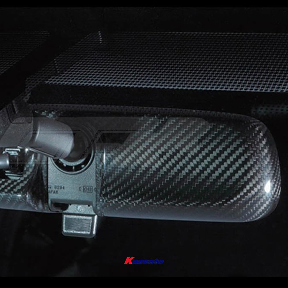 Kazento For 08-16 R35 Gtr For Nissan Room Mirror Cover (Rhd Only) Carbon Fiber Kazento Carbon Parts 车身侧板 R35-MC-ROOM-RHD-CF