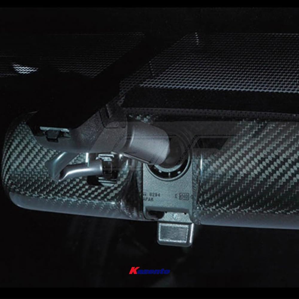 Kazento For 08-16 R35 Gtr For Nissan Room Mirror Cover (Rhd Only) Carbon Fiber Kazento Carbon Parts 车身侧板 R35-MC-ROOM-RHD-CF